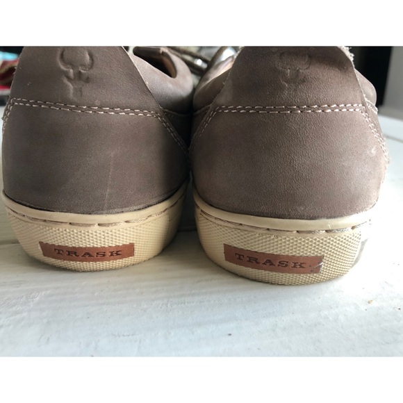 Men’s 9.5 Trask Beck light brown nubuck suede leather shoes - Picture 4 of 4